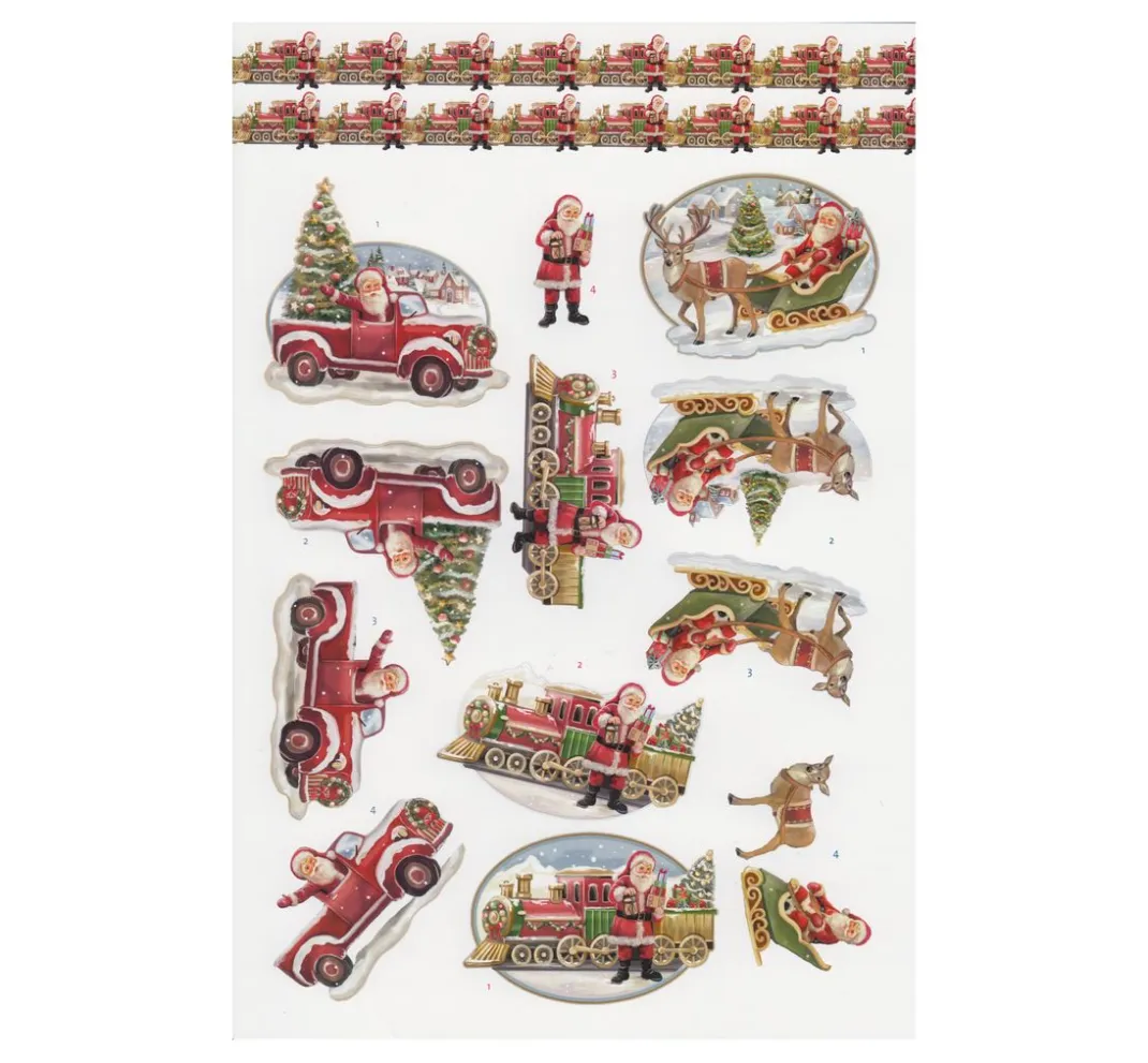 FINDit 3D-Motivbögen|Kartengestaltung>3D-Stanzbogenbuch "White Christmas Feelings"