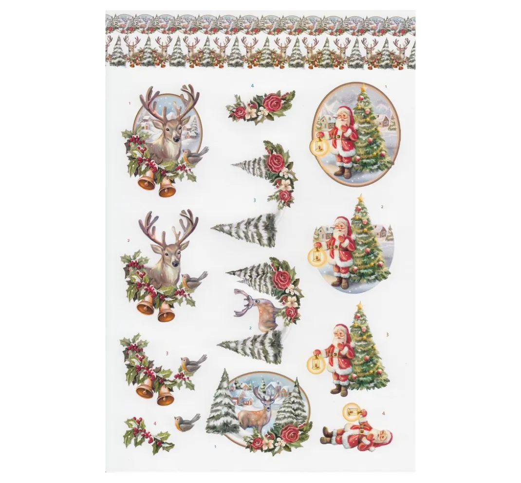 FINDit 3D-Motivbögen|Kartengestaltung>3D-Stanzbogenbuch "White Christmas Feelings"