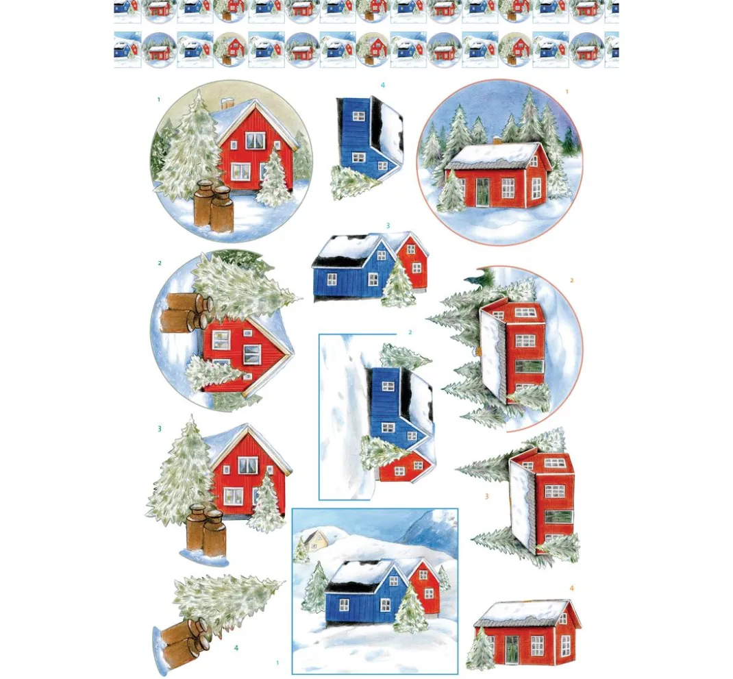 FINDit 3D-Motivbögen|Kartengestaltung>3D-Stanzbogenbuch "Winter Charme"