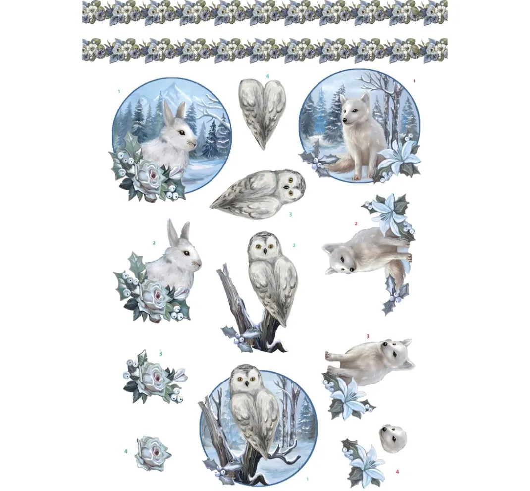 FINDit 3D-Motivbögen|Kartengestaltung>3D-Stanzbogenbuch "Winter Charme"