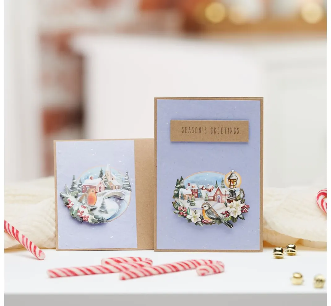 FINDit 3D-Motivbögen|Kartengestaltung>3D-Stanzbogen-Set "From Santa with love"