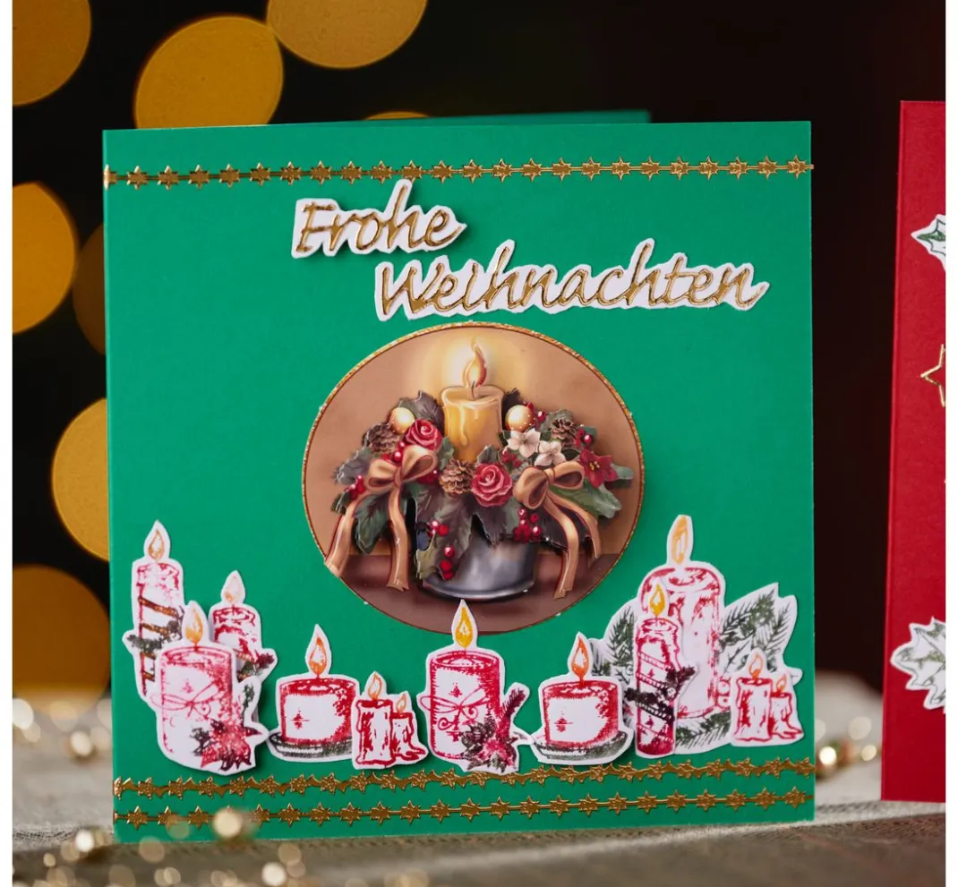 FINDit 3D-Motivbögen|Kartengestaltung>3D-Stanzbogen-Set "History of Christmas"