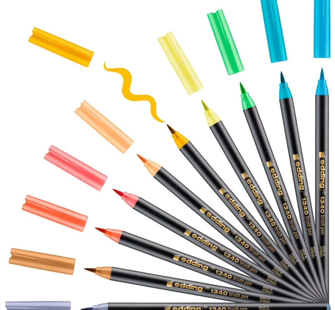 edding Stifte>1340 "Brush Lettering", 10er-Set