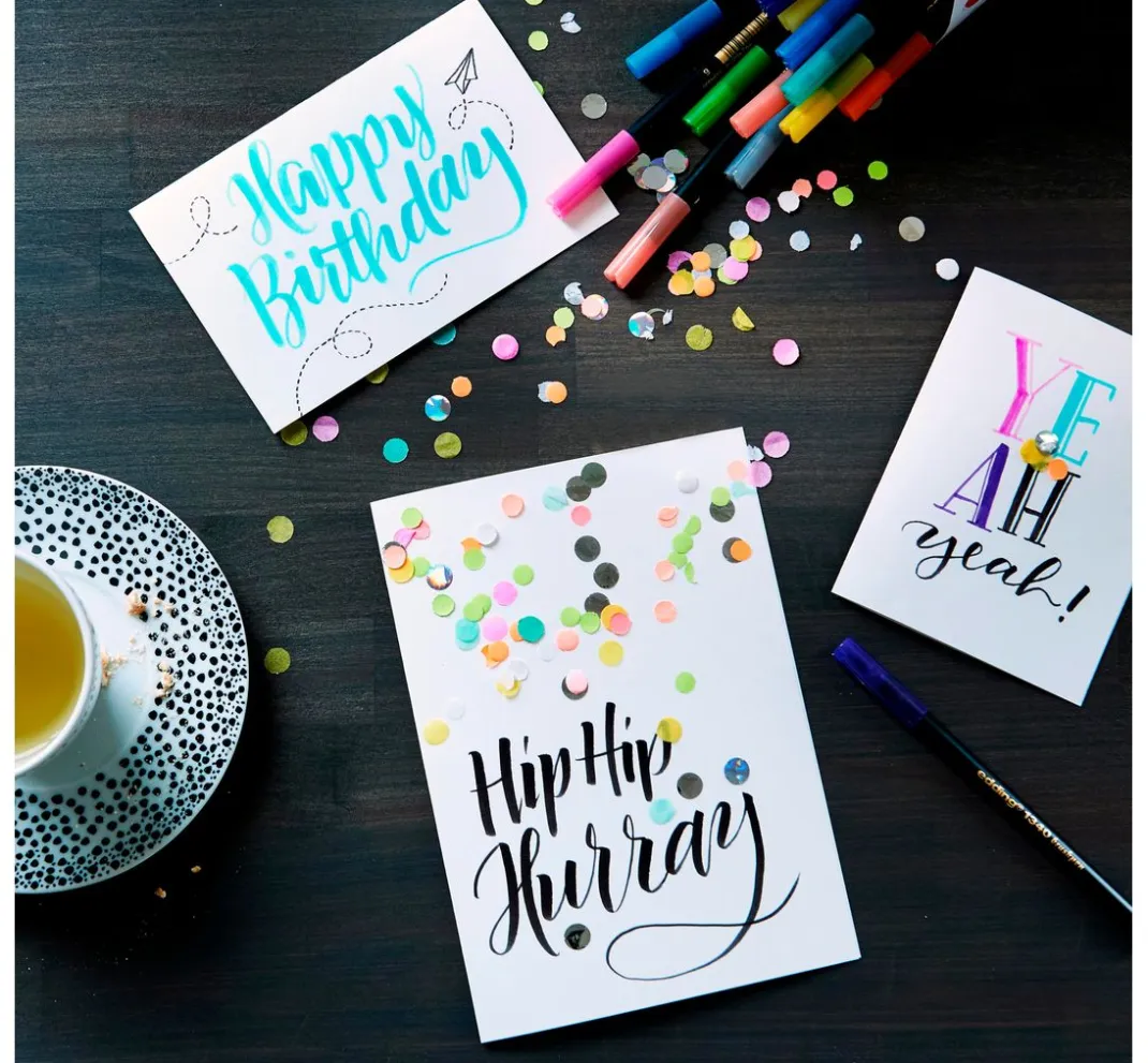 edding Stifte|Kartengestaltung>1340 "Brush Lettering", 20er-Set