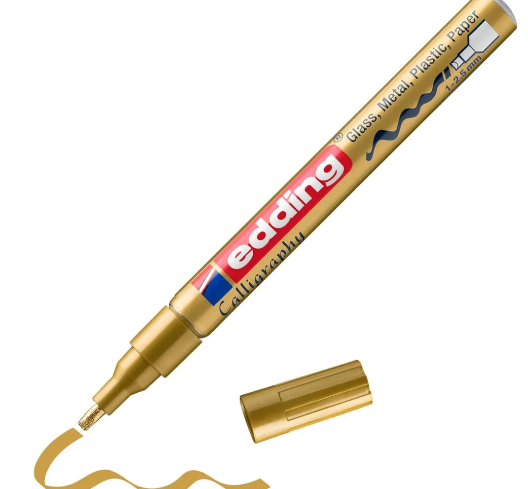 edding Stifte|Kartengestaltung>753 "Glanzlack-Marker Kalligraphie"