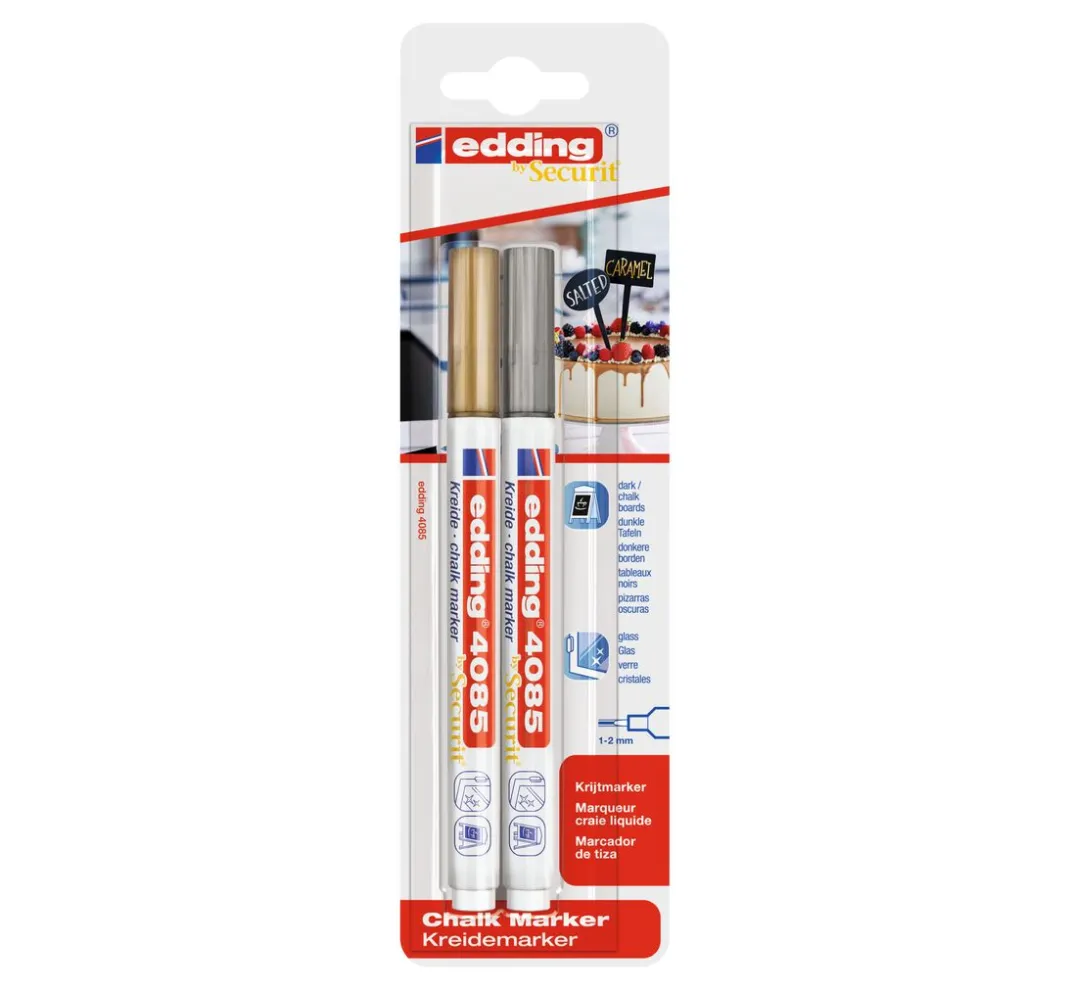 edding Tafelfarbe|Kreidefarbe>4085 Kreidemarker 2er-set