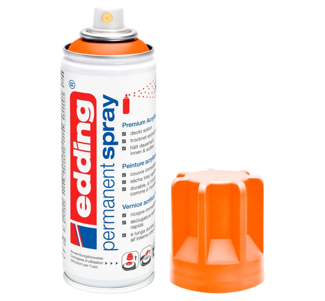 edding Outdoorfarbe|Sprühfarbe>5200 "Permanentspray", Seidenmatt