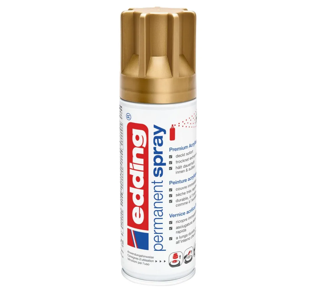 edding Outdoorfarbe|Sprühfarbe>5200 "Permanentspray", Seidenmatt