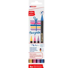 edding Stifte>1340 Pinselstift "Glitzer", 4er-Set