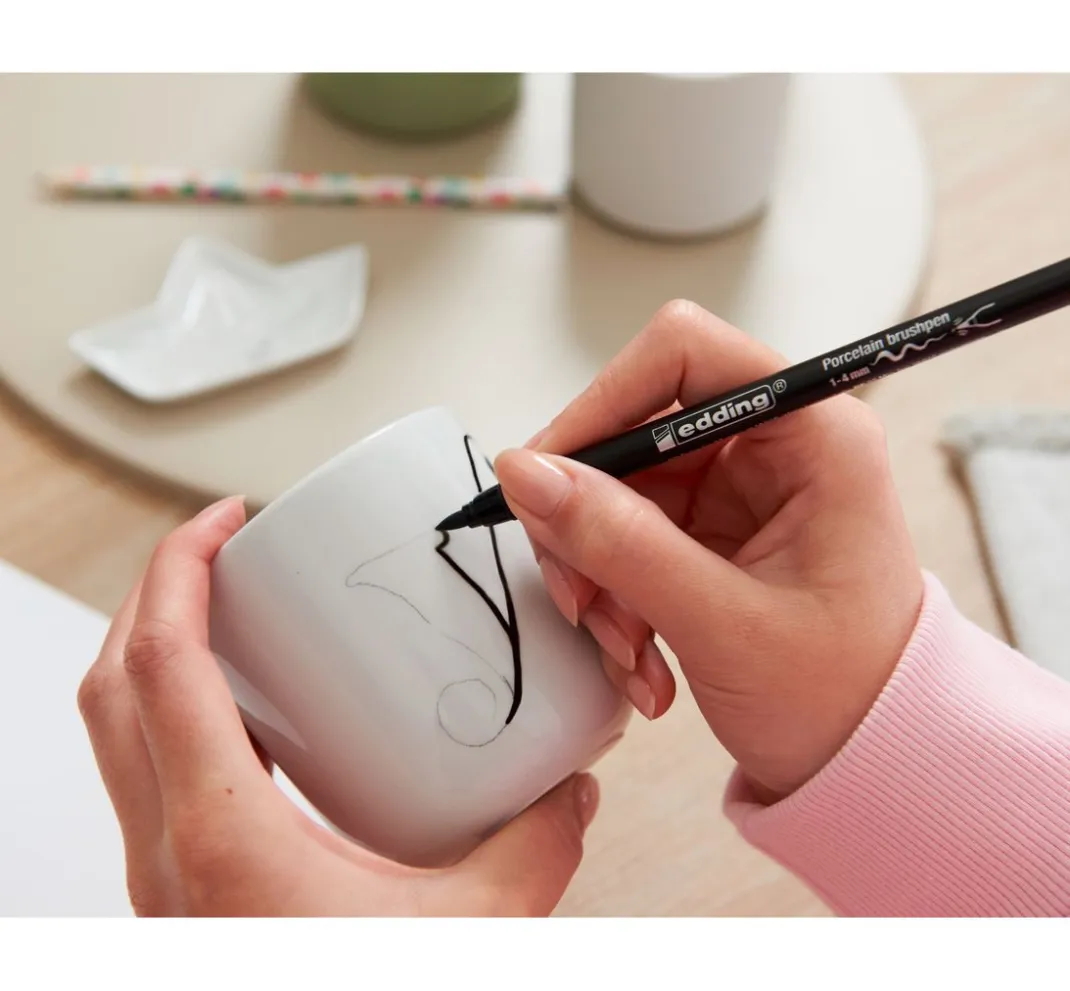 edding Stifte|Glas- & Porzellanmalerei>4200 Porcelain brushpen "Warm"