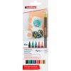 edding Farbsets|Glas- & Porzellanmalerei>4200 Porcelain brushpen "Vivid", 6er-Set
