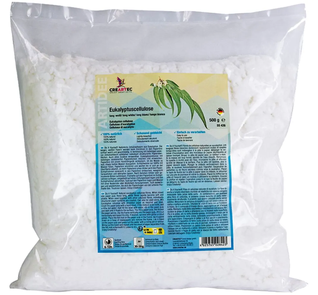 CREARTEC Papierschöpfen|Weiteres>Eukalyptuscellulose, lang