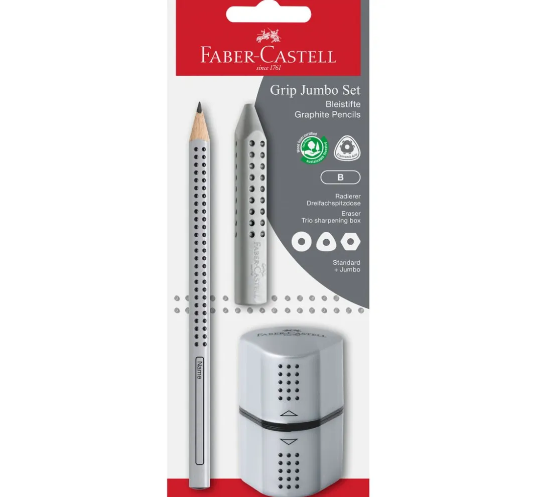 Kinder Faber-Castell Weitere Geschenkideen Für Kinder|Malen & Zeichnen>Bleistift-Set "Jumbo Grip"
