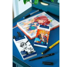 Faber-Castell Mangas Zeichnen|Farbsets>Pitt Artist Pen Manga Shônen Set, 6 Stifte