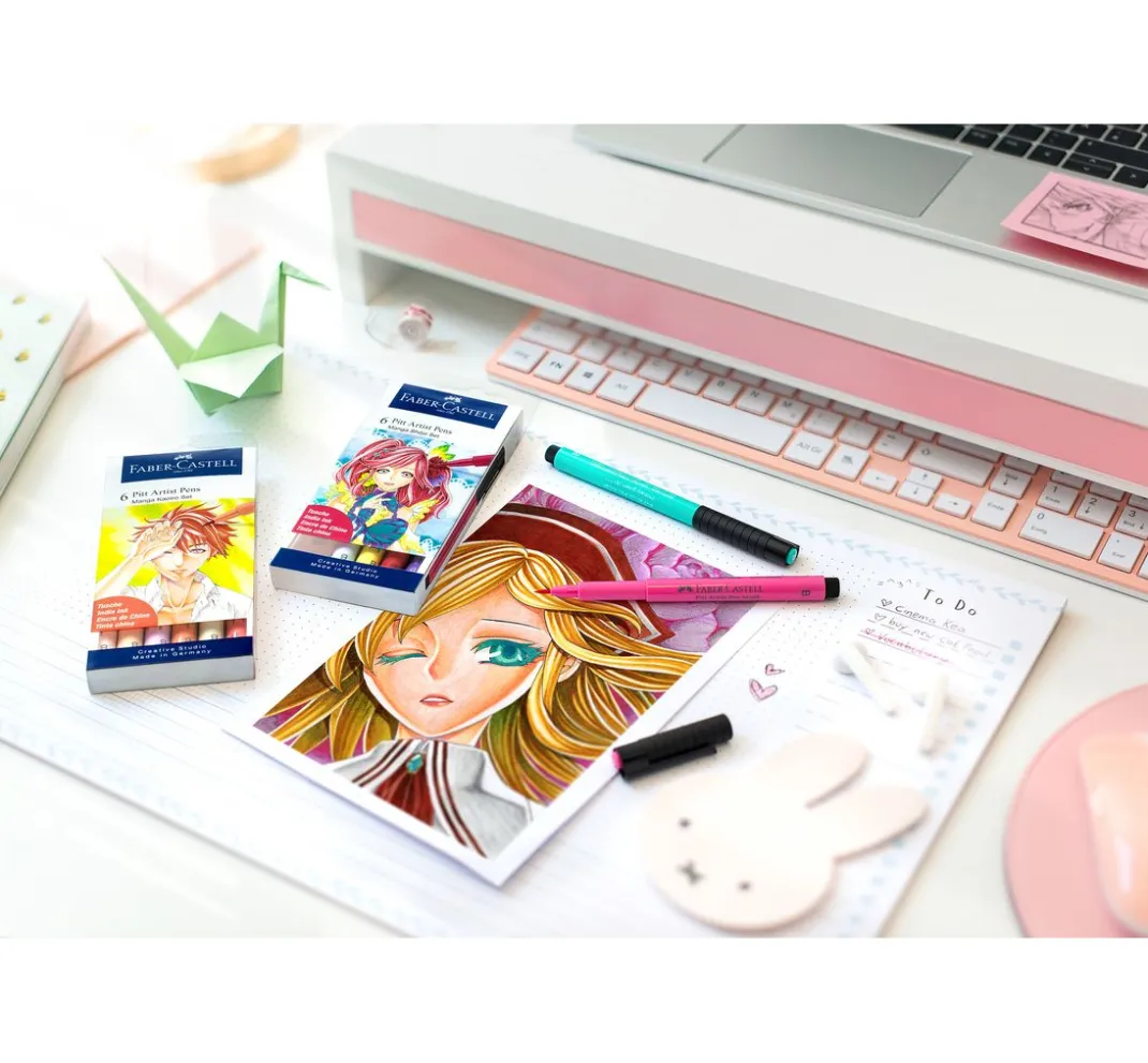 Faber-Castell Mangas Zeichnen|Farbsets>Pitt Artist Pen Brush Manga Kaoiro