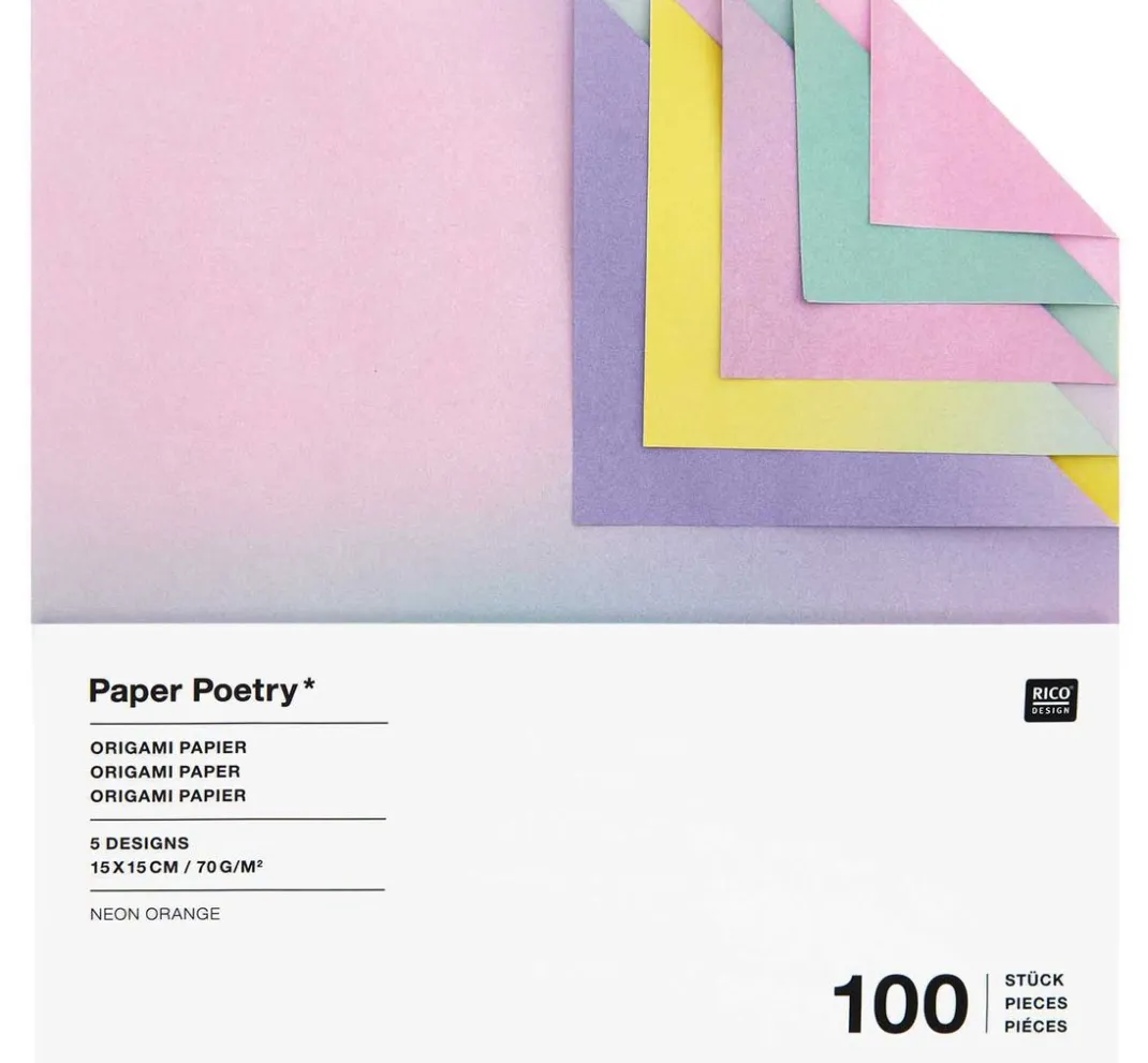 Kinder Rico Design Papier|Origami & Papier Falten>Faltblätter "Farbverlauf"