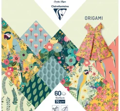 Clairefontaine Origami & Papier Falten|Farb- & Motivblöcke>Faltblätter "Jungle"
