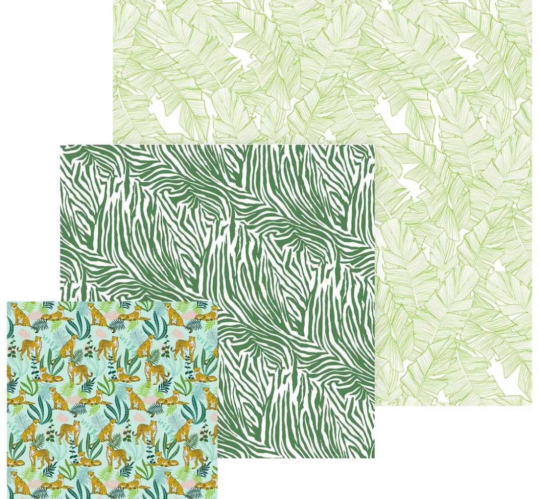 Clairefontaine Origami & Papier Falten|Falt- & Origamipapier>Faltblätter "Jungle Green"
