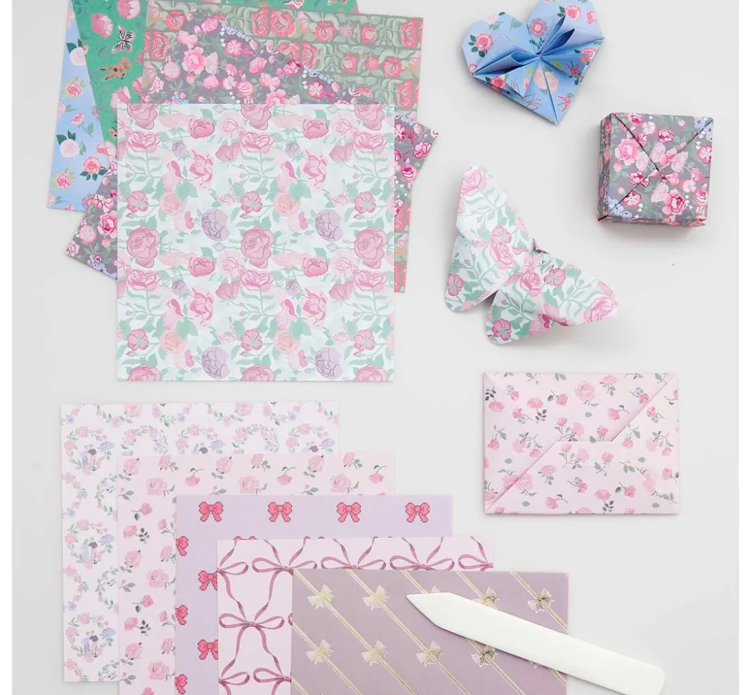 Rico Design Origami & Papier Falten|Falt- & Origamipapier>Faltblätter "La Vie En Rose"