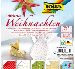 folia Falt- & Origamipapier|Origami & Papier Falten>Faltblätter "Weihnachten", gemustert