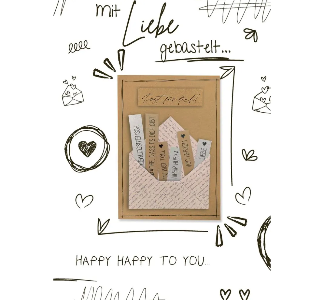 MarpaJansen Falt- & Origamipapier|Origami & Papier Falten>Faltblätter "With Love"
