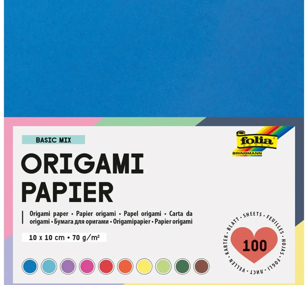 folia Falt- & Origamipapier|Origami & Papier Falten>Faltpapier, 10 x 10 cm