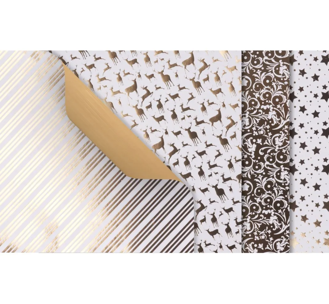 Gebrüder Bertels Falt- & Origamipapier|Origami & Papier Falten>Faltpapier "Golden X-Mas"