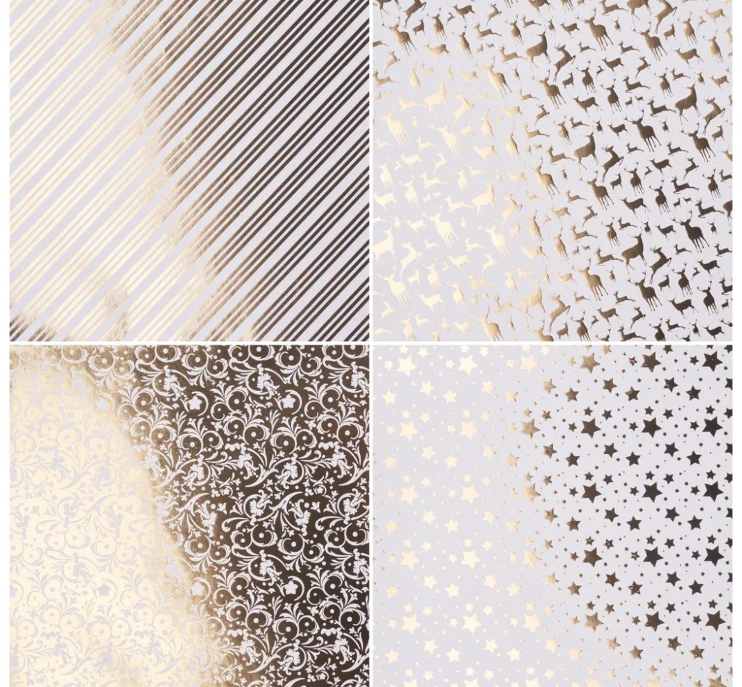 Gebrüder Bertels Falt- & Origamipapier|Origami & Papier Falten>Faltpapier "Golden X-Mas"
