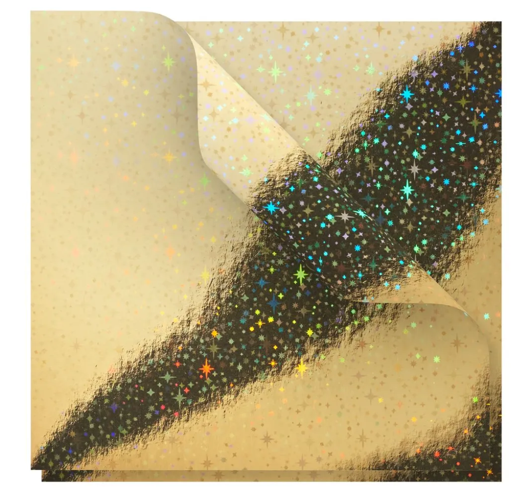 Gebrüder Bertels Falt- & Origamipapier|Origami & Papier Falten>Faltpapier "Holografie Gold"