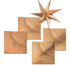 Gebrüder Bertels Origami & Papier Falten|Falt- & Origamipapier>Faltpapier "Kraftpapier Gold"