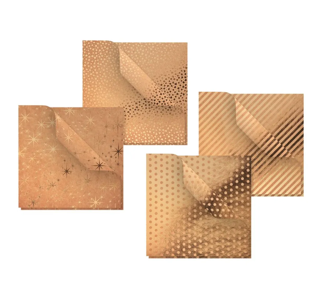 Gebrüder Bertels Origami & Papier Falten|Falt- & Origamipapier>Faltpapier "Kraftpapier Gold"