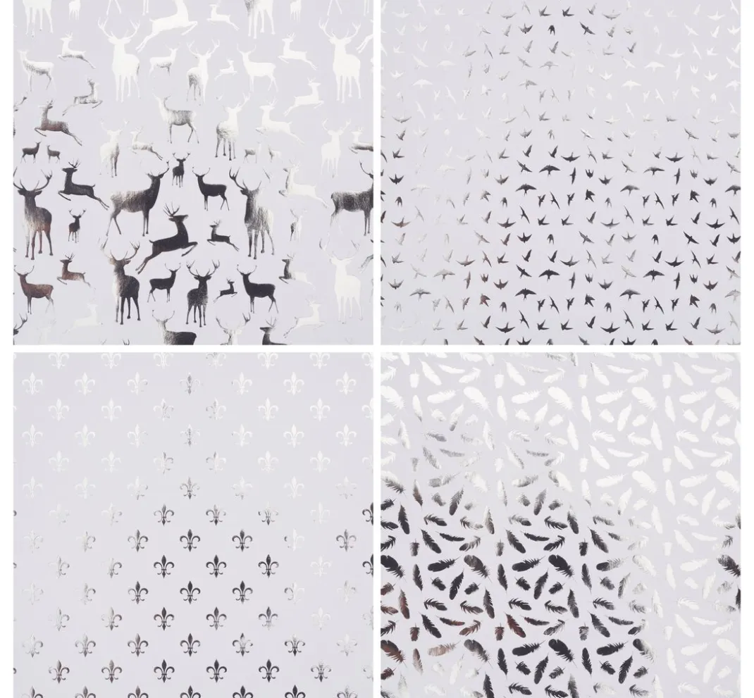 Gebrüder Bertels Falt- & Origamipapier|Origami & Papier Falten>Faltpapier "Silver X-Mas"