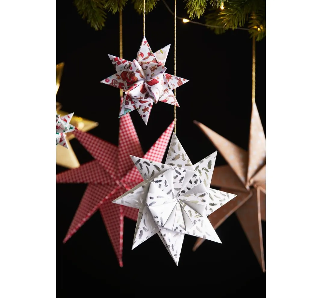 Gebrüder Bertels Falt- & Origamipapier|Origami & Papier Falten>Faltpapier "Silver X-Mas"