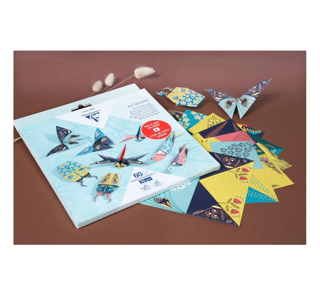 Clairefontaine Origami & Papier Falten|Falt- & Origamipapier>Faltpapier-Sortiment "Insekten"