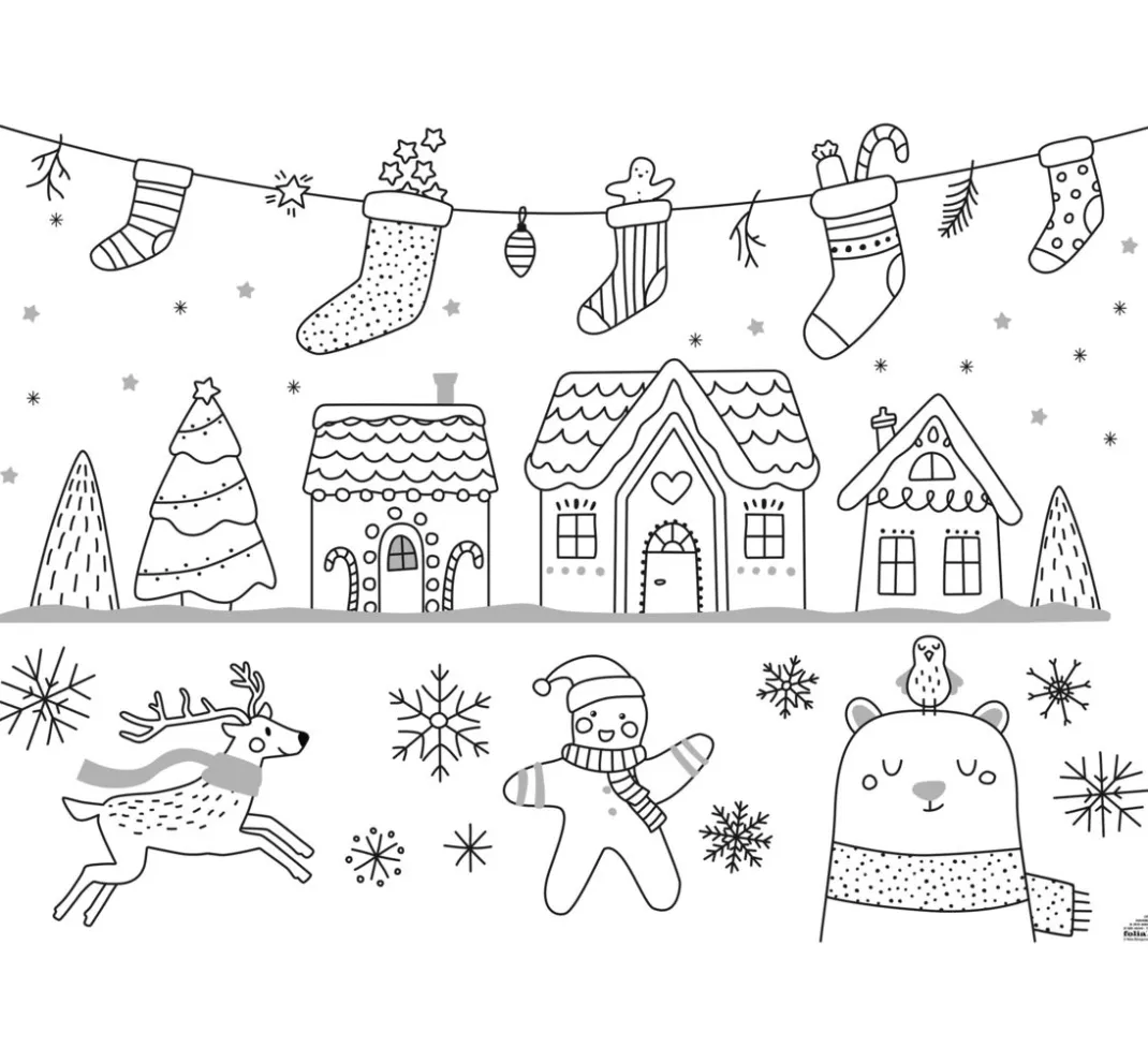 folia Malvorlagen|Glas- & Porzellanmalerei>Fensterbilder Vorlagen "Cosy Winter"