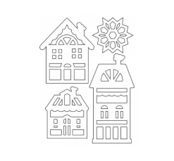 Kinder URSUS Papier-Bastelsets|Papier-Bastelsets>Fensterbilder "Winterzeit"