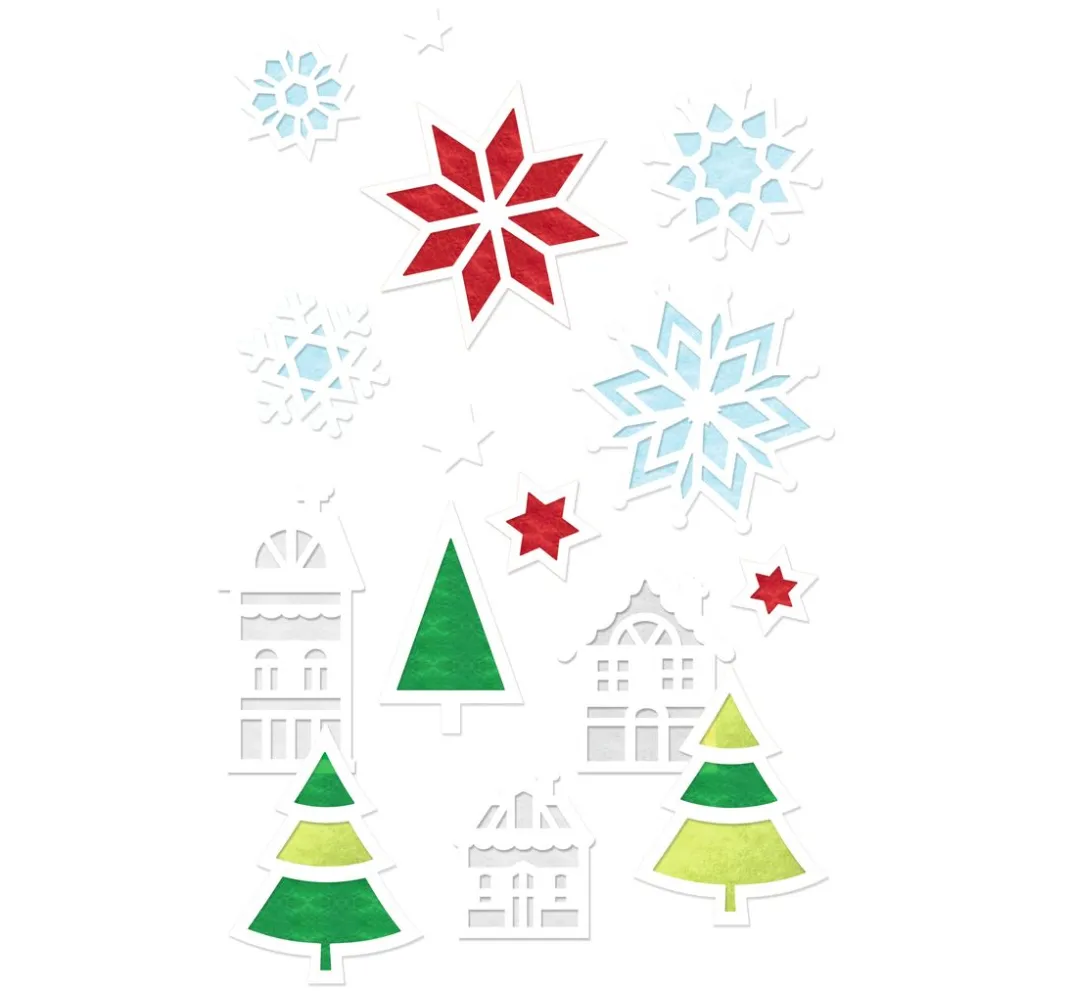 Kinder URSUS Papier-Bastelsets|Papier-Bastelsets>Fensterbilder "Winterzeit"