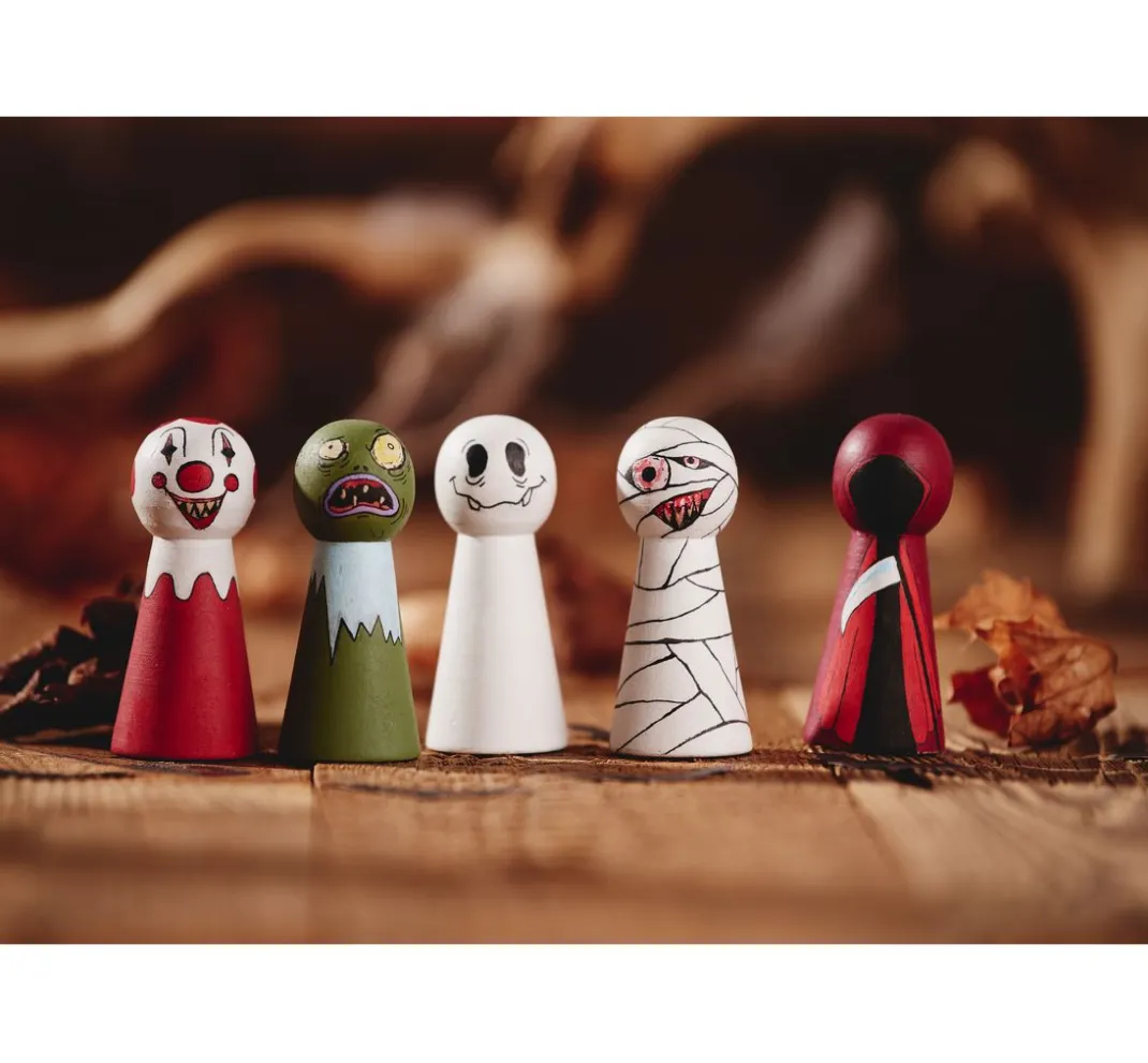 Kinder VBS Marionetten & Figuren|Holz, Mdf & Pappmaché>Figurenkegel, 5 Stück
