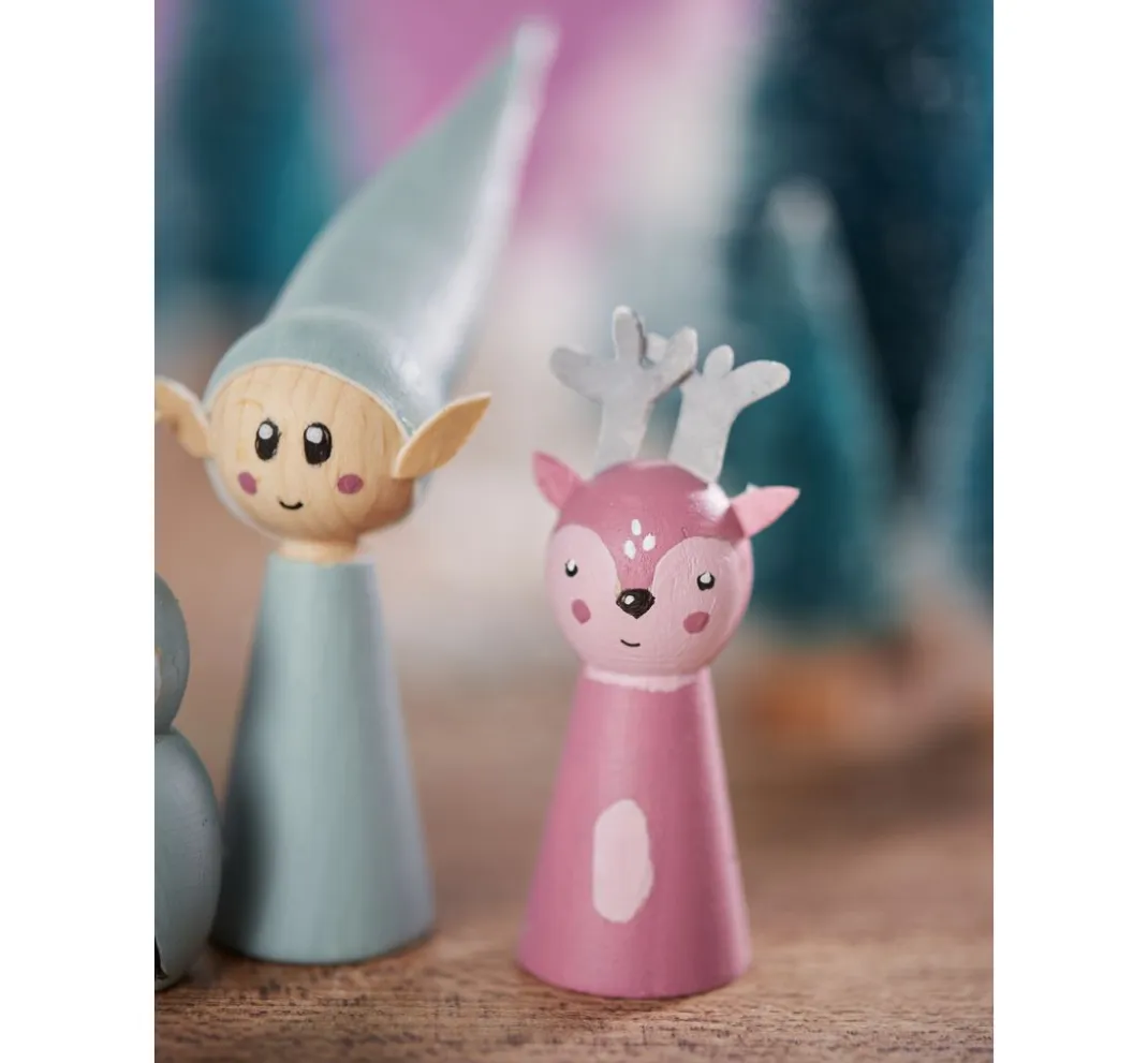 Kinder VBS Marionetten & Figuren|Holz, Mdf & Pappmaché>Figurenkegel, 5 Stück