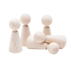 Kinder VBS Marionetten & Figuren|Holz, Mdf & Pappmaché>Figurenkegel, 5 stück
