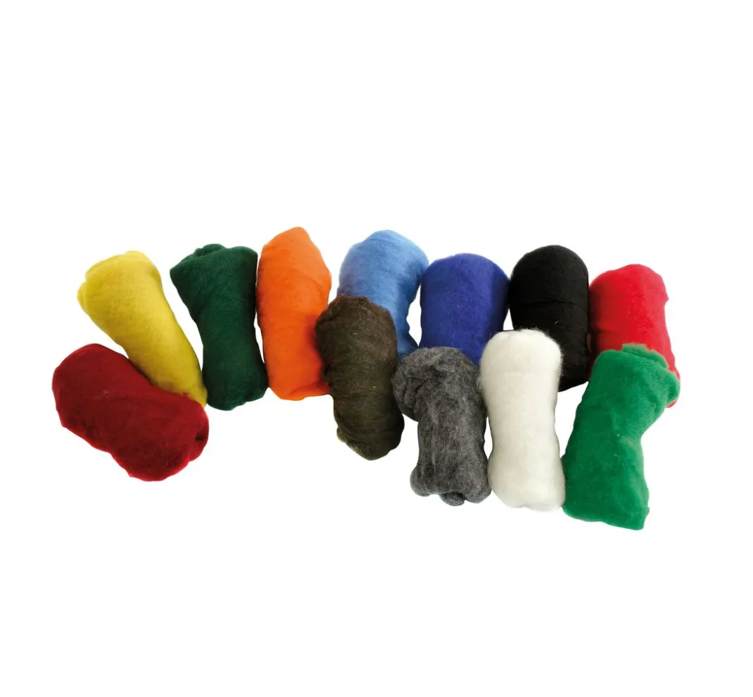 Kinder VBS Filz|Filzen>Filzset "Schafschurwolle", 100 g