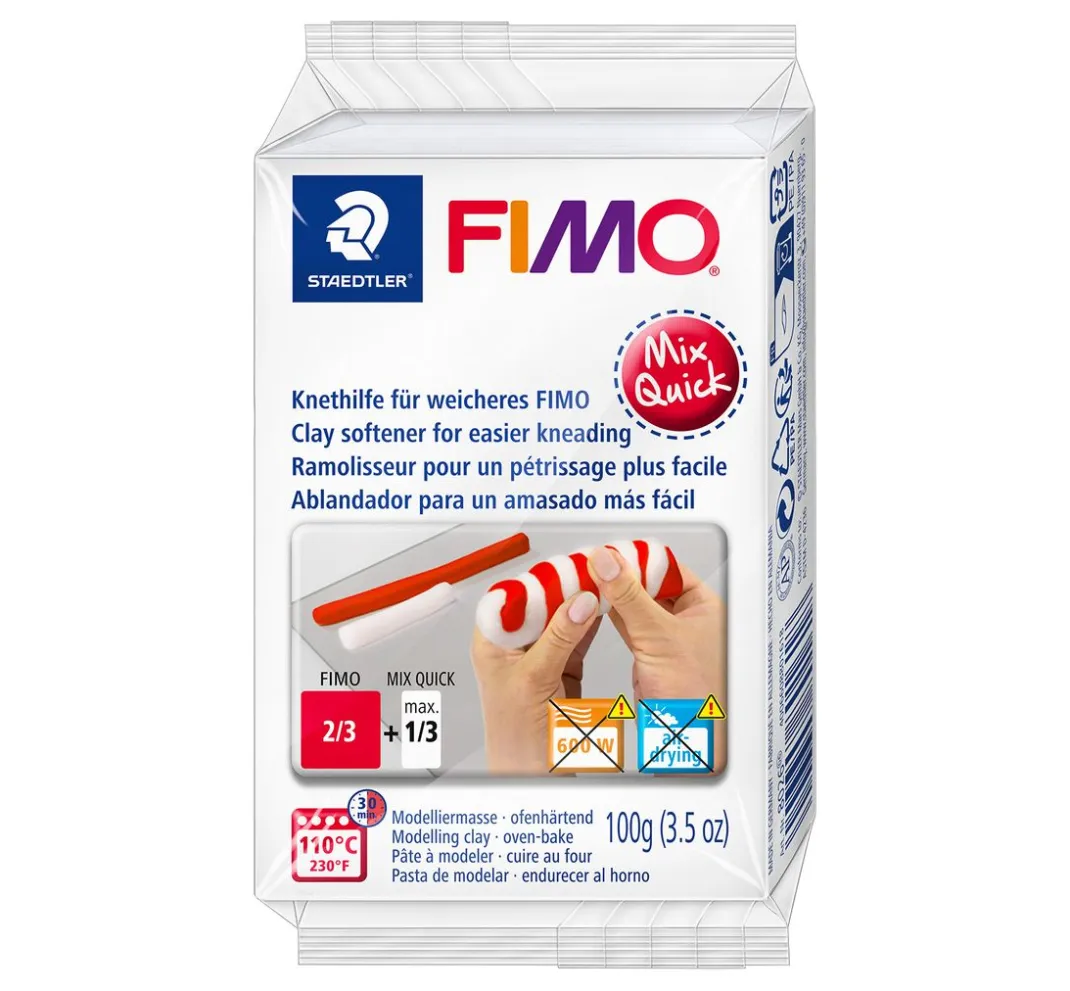 Kinder FIMO Modelliermasse|Modellieren>Mix Quick Knethilfe, 100g Block