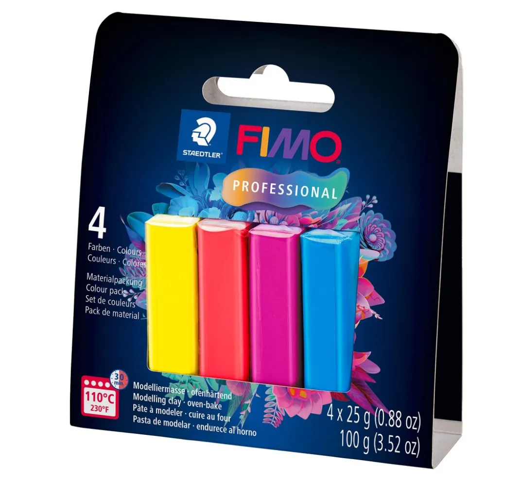 FIMO Sets|Modellieren>Professional Materialpackung, 4 Farben