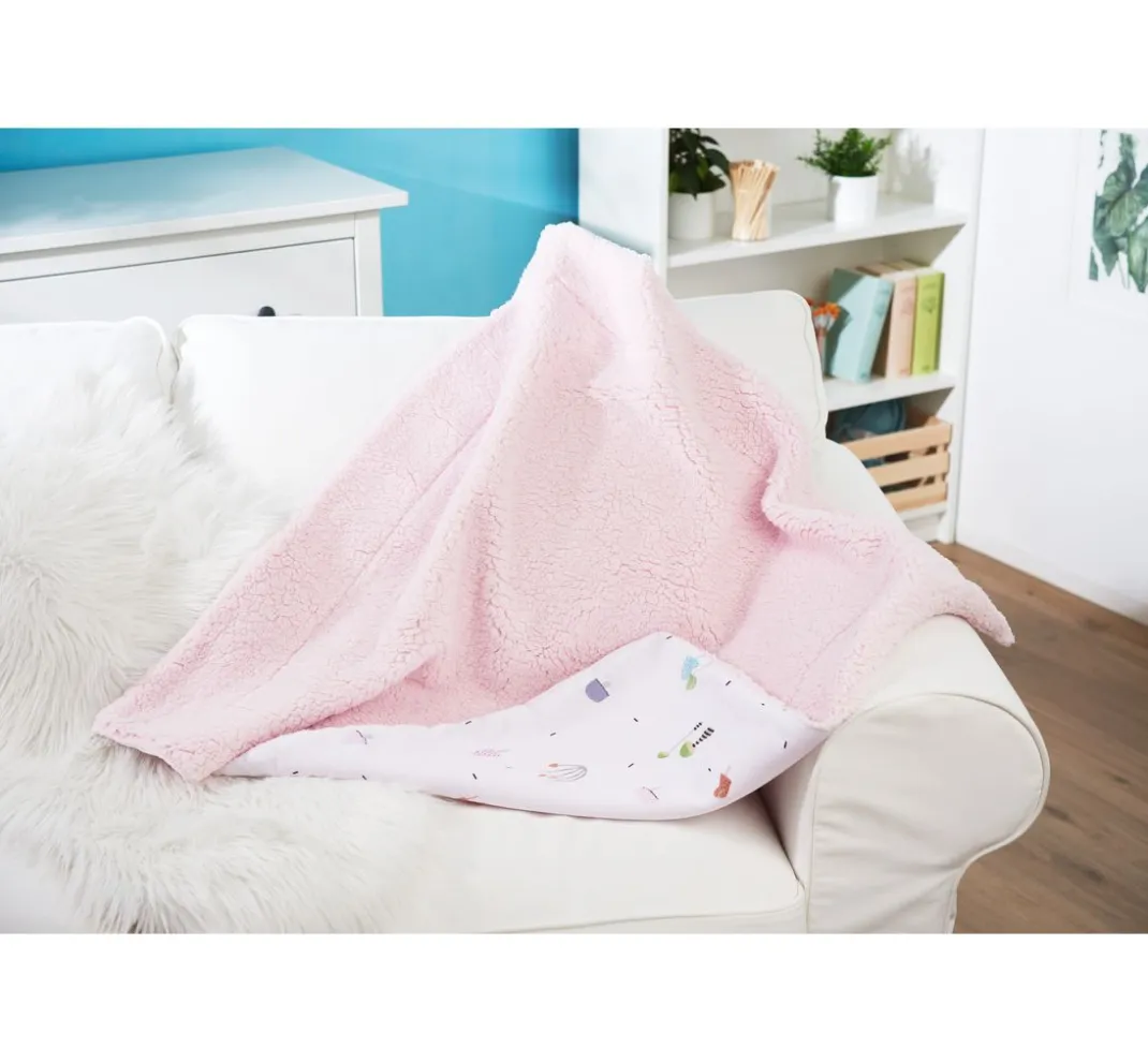 VBS Marktplatz Fleecestoff|Stoff Meterware>Fleece-Stoff "Lamm Rosé"