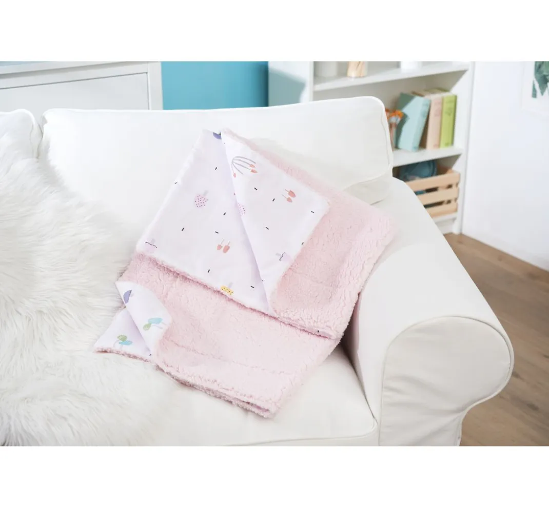 VBS Marktplatz Fleecestoff|Stoff Meterware>Fleece-Stoff "Lamm Rosé"