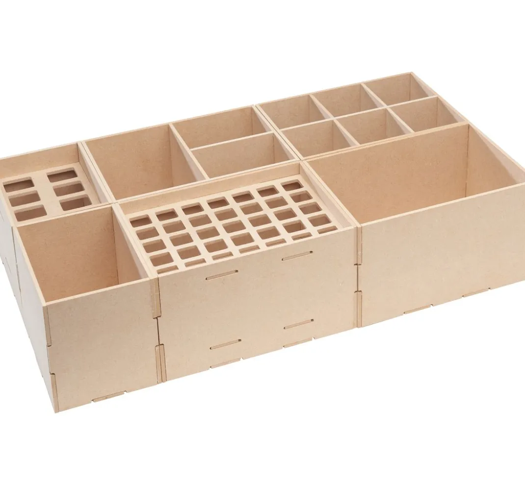 Pronty Crafts Holz, Mdf & Pappmaché>Flexio "Box", 5-teilig, MDF-Holz