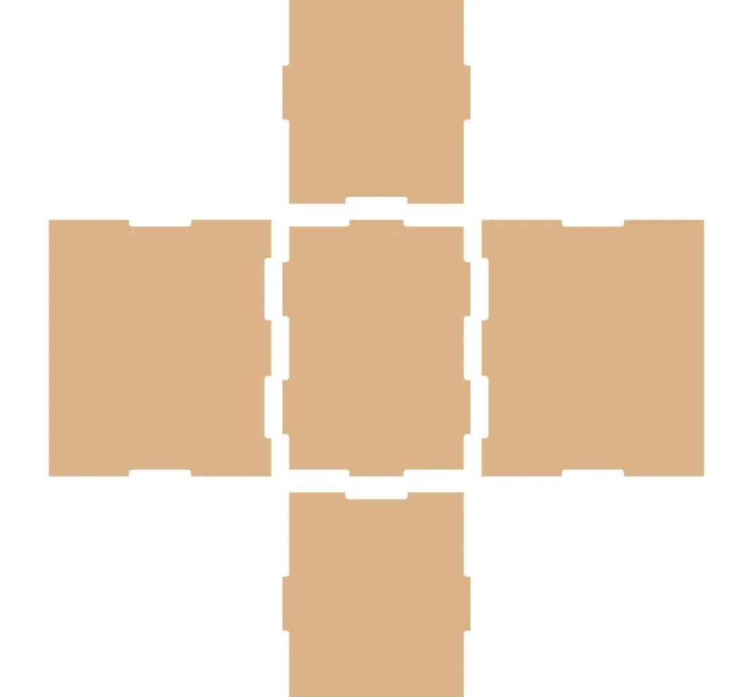 Pronty Crafts Holz, Mdf & Pappmaché>Flexio "Box", 5-teilig, MDF-Holz