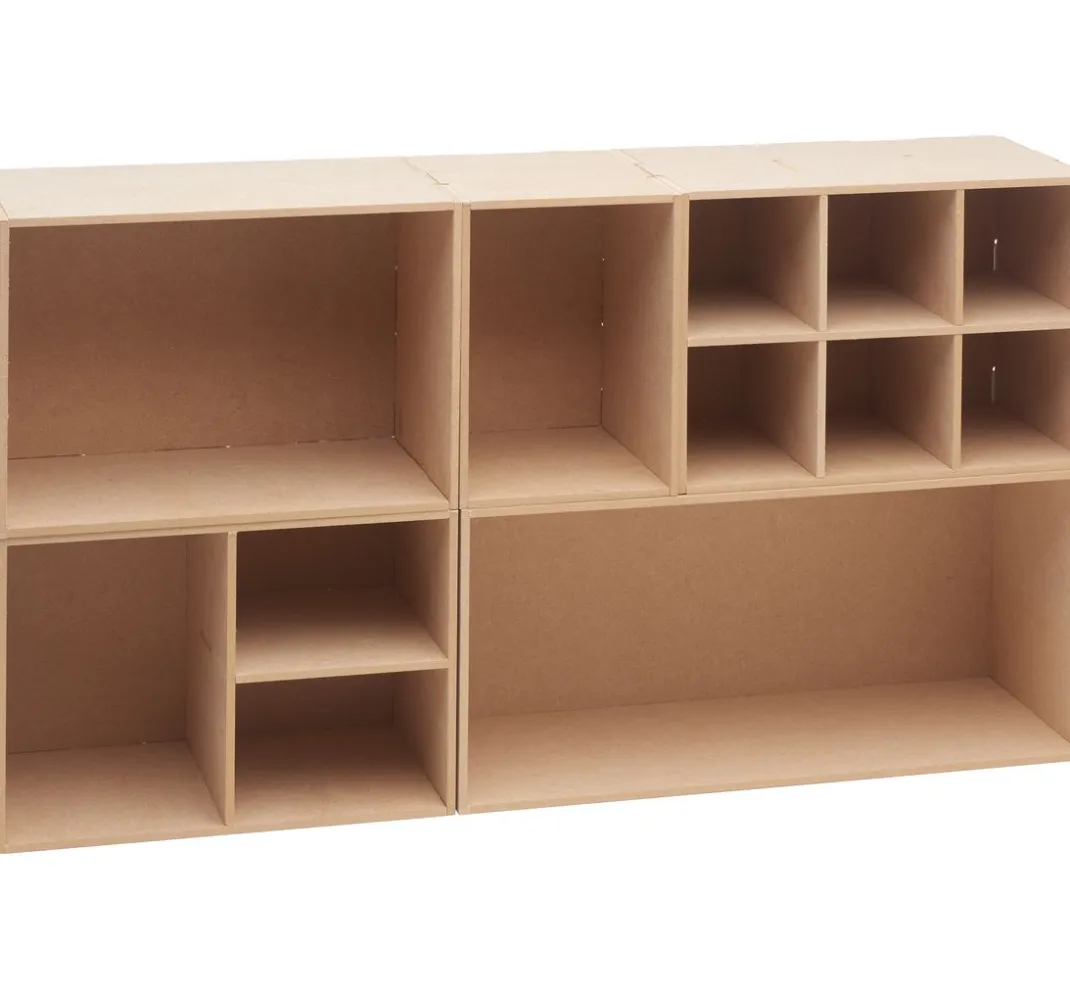 Pronty Crafts Holz, Mdf & Pappmaché>Flexio "Box", 5-teilig, MDF-Holz
