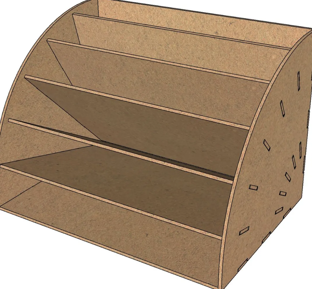 Pronty Crafts Holz, Mdf & Pappmaché>Flexio "Fächermappen-Box DIN A4"