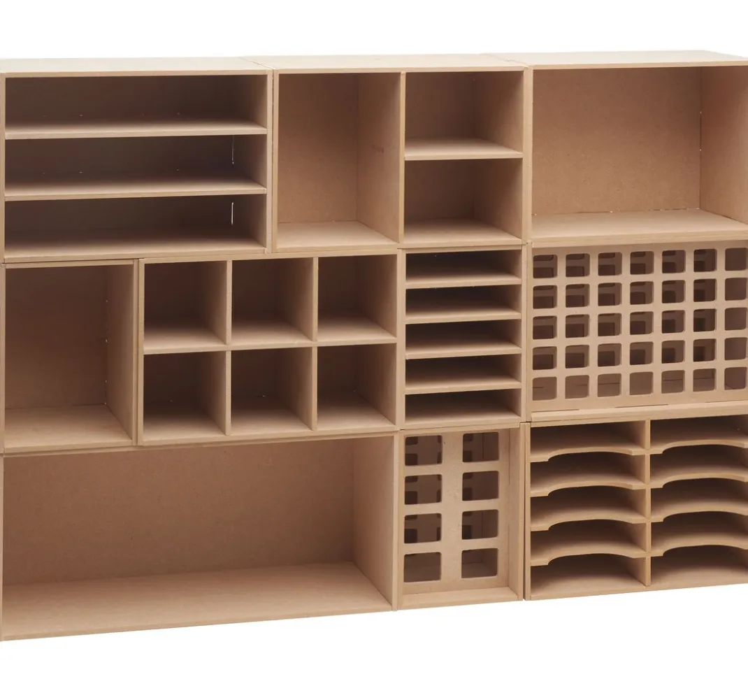 Pronty Crafts Holz, Mdf & Pappmaché>Flexio "Stempelkissen-Box", 10 Fächer